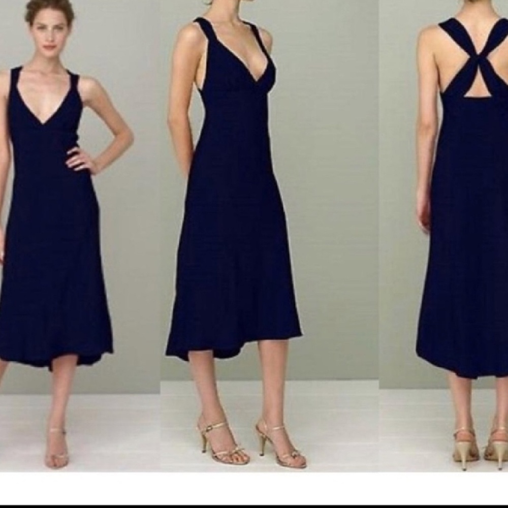 NWT J Crew Silk Avery Criss Cross Gown